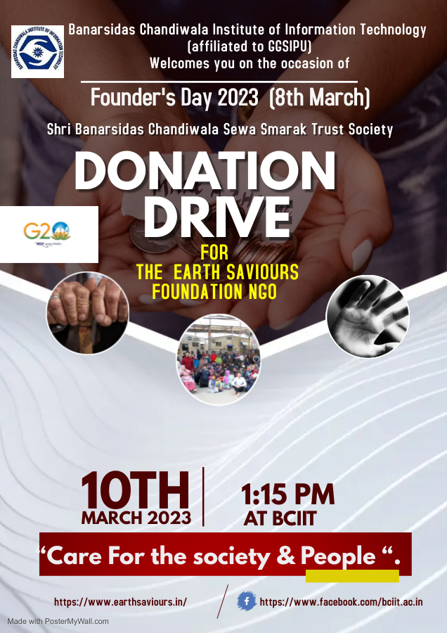 SBCSSTS Founders Day 2023[8th March] Donation Drive