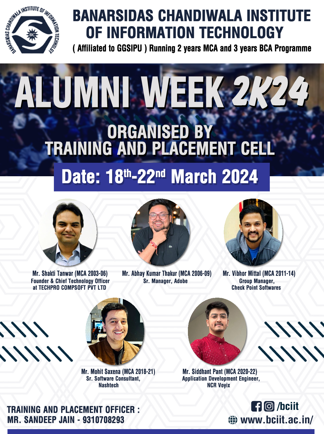 Alumni Week 18th-22nd March 2024